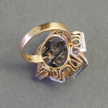 MODERNISTE RING in 18k (750/°°) yellow gold...
