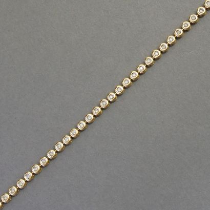 LINE BRACELET in 18k (750/°°) yellow gold...