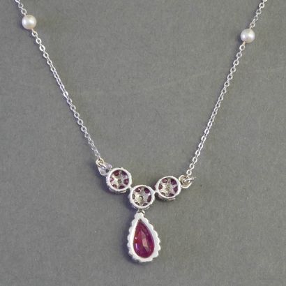 RAVINGING RAS-DE-COU NECKLACE in 18k (750/°°)...