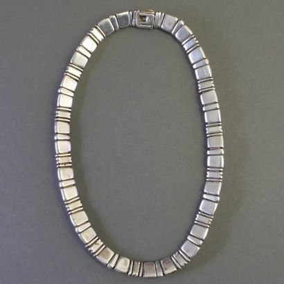 NECKLACE in silver (925/°°) and 18k yellow...