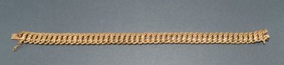 BRACELET in 18k (750/°°) yellow gold with...