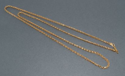 SAUTOIR in 18k (750/°°) yellow gold, rope...