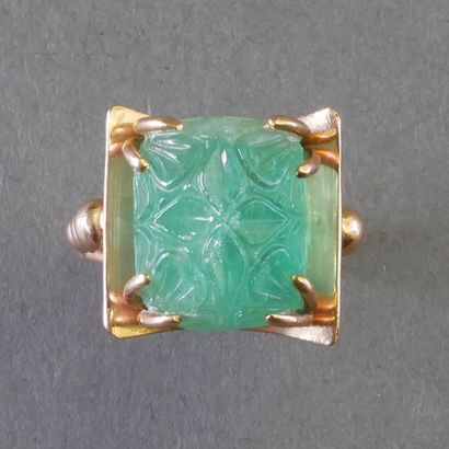 ORIGINAL 18k (750/°°) yellow gold ring set...