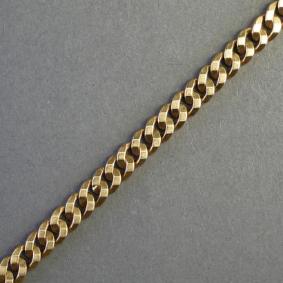 GOURMETTE BRACELET in 18k (750/°°) yellow...