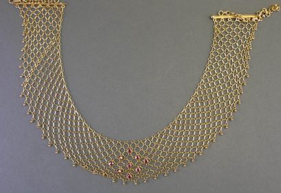 RAS-DE-COU necklace in 18k (750/°°) yellow...