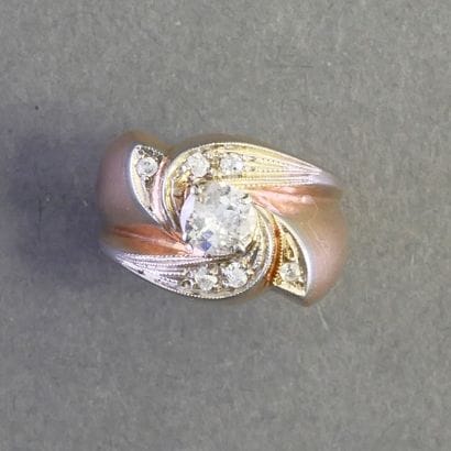 18k (750/°°) pink and white gold TOURBILLON...