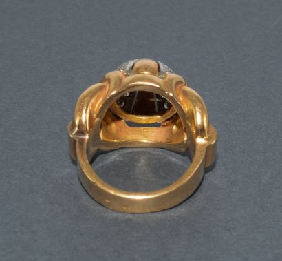 IMPOSSIVE DOME RING in 18k (750/°°) yellow...