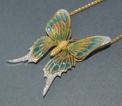 18k (750/°°) yellow gold COLLAR signed G....