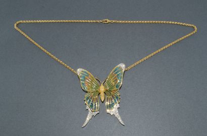 18k (750/°°) yellow gold COLLAR signed G....