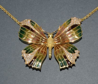 COLLAR in 18k (750/°°) yellow gold signed...