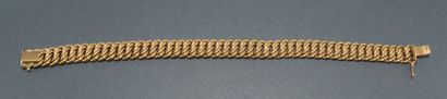BRACELET in 18k (750/°°) yellow gold with...