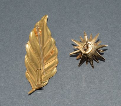 LOT in 18k (750/°°) yellow gold consisting...