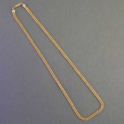 NECKLACE in 18k (750/°°) yellow gold with...
