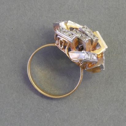 MODERNISTE RING in 18k (750/°°) yellow gold...