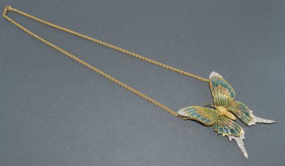 18k (750/°°) yellow gold COLLAR signed G....