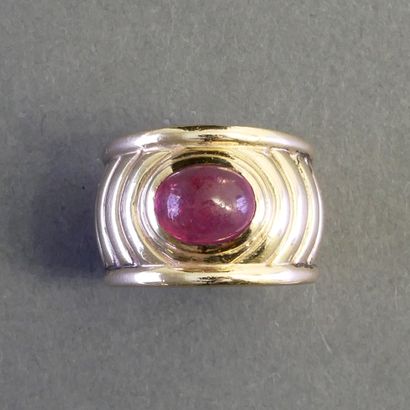 RING in 14k yellow (585/°°) with gadroon...