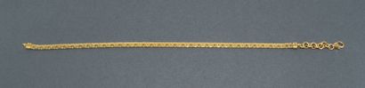 BRACELET in 18k (750/°°) yellow gold, finished...