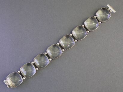 BACCARAT
Articulated bracelet in silver (925/°°),...