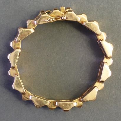 BRACELET TANK articulated in 18k (750/°°)...