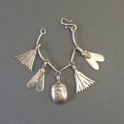 PEGGY HUYN KINH
COLLIER et BRACELET en argent...