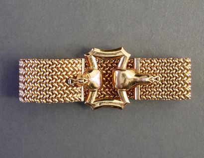 FLEXIBLE BRACELET in 18k (750/°°) yellow...