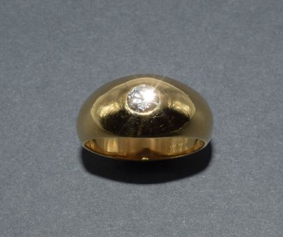 JONC PARISIEN ring in 18k (750/°°) yellow...