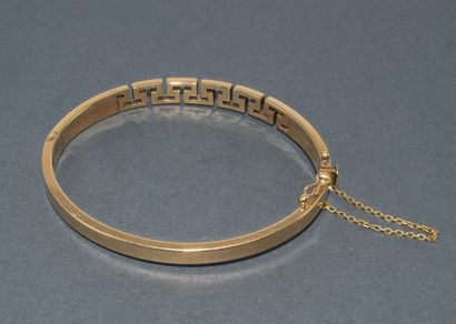 JONC BRACELET in 14k (585/°°) yellow gold,...
