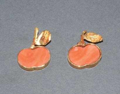 18k (750/°°) yellow gold SET consisting of...