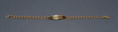 GOURMETTE en or jaune 18K (750/°°) modèle...