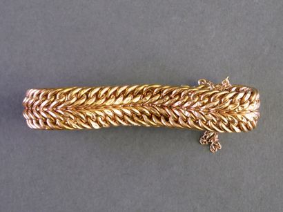 BRACELET en or jaune 18k (750/°°) maille...