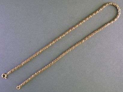 COLLIER en or jaune 18k (750/°°) en maille...
