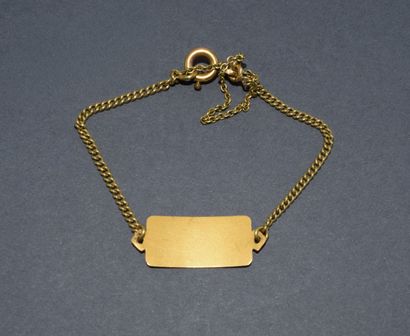 GOURMETTE en or jaune 18K (750/°°) modèle...