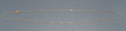 CHAINE en or jaune 18K (750/°°) maille forçat.
Longueur...