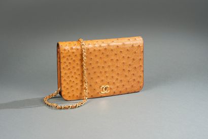CHANEL, circa 1980–1985
Camel ostrich leather...