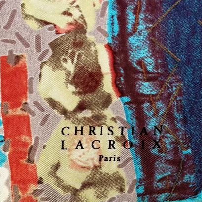 CHRISTIAN LACROIX
Multicolored silk scar...