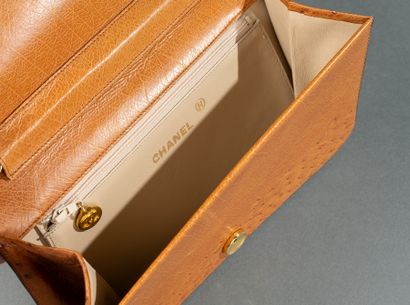 CHANEL, circa 1980–1985
Camel ostrich leather...