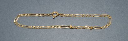 BRACELET en or jaune 18K (750/°°) maille...