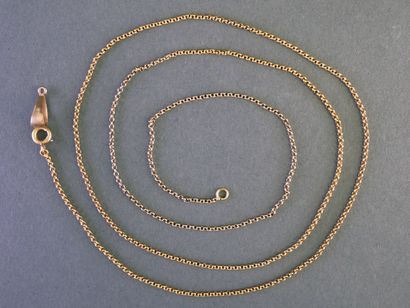 LONG, SLIM CHAIN in 18k yellow gold (750/°°)...