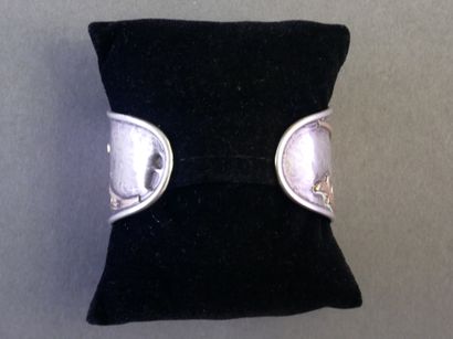 BRACELET MANCHETTE en argent (min 800/°°)...