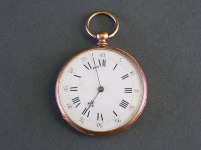 18k yellow gold (750/°°) POCKET WATCH with...