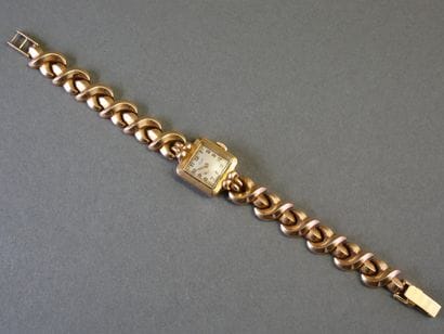 TISSOT
LADIES' WATCH in 18k yellow gold (750/°°),...