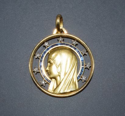 PENDENTIF en or jaune 18K (750/°°) poinçon...