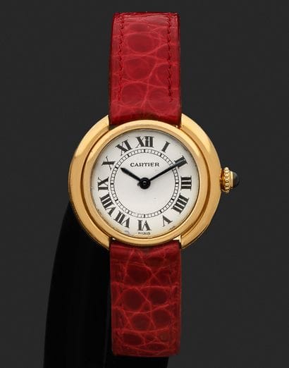 CARTIER 
WOMEN'S WATCH in 18k yellow gold...