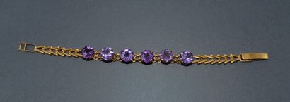 AMUSANT BRACELET en or jaune 18K (750/°°)...