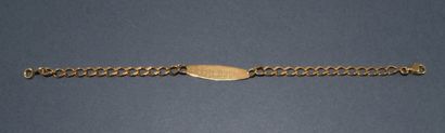 GOURMETTE en or jaune 18K (750/°°) modèle...
