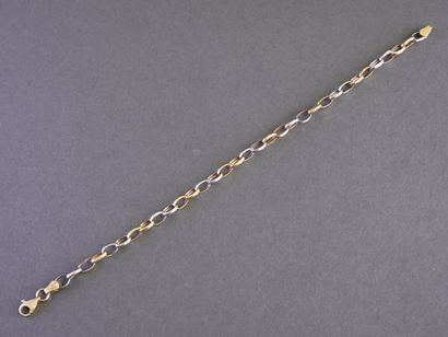 18k two-tone gold (750/°°) bracelet with...