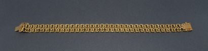 18K yellow gold (750/°°) bracelet with a...