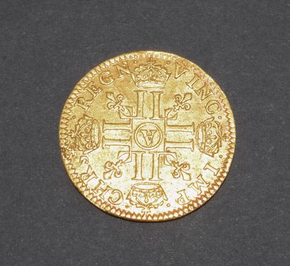 Pièce en or 917/°°
LOUIS XIII : demi-louis...
