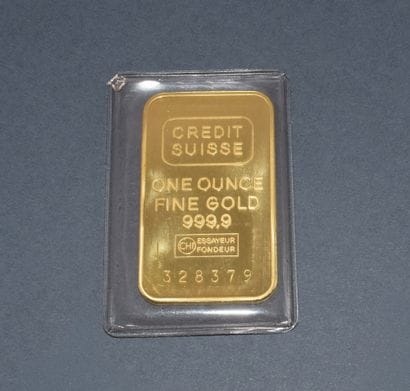 1 OUNCE of gold in a 999/°° gold blister...
