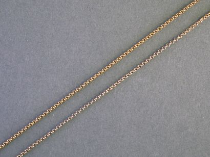 LONG, SLIM CHAIN in 18k yellow gold (750/°°)...